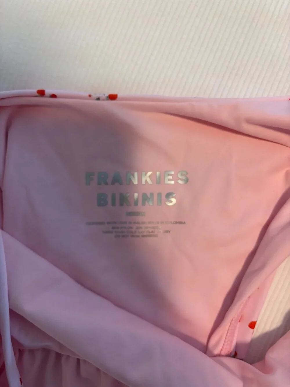 Frankies Bikinis Otis Cheeky One Piece Swimsuit Color: Baby Berry Size Medium